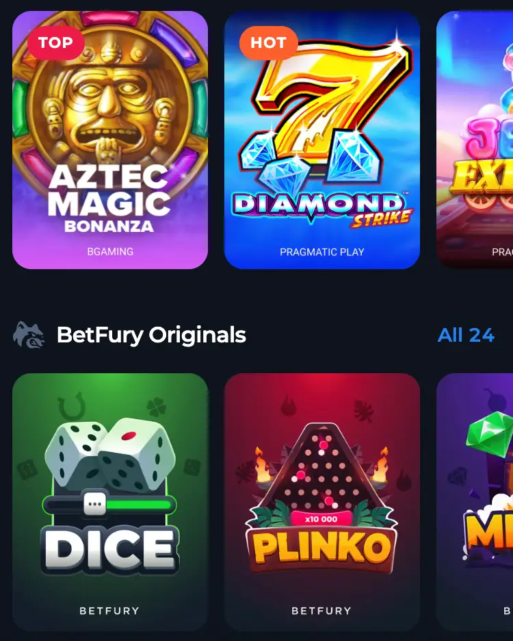 BetFury for Android - Download Free App for Android — screenshot 2 of 5